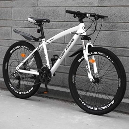 Mountain Bike Lightweight All Terrain MTB High-carbon Steel 21 Speed Variable Speed Double Disc Brake 26 Inches Road Bike A-24 Speed 24 Inches