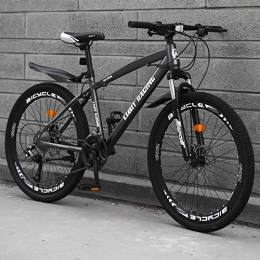 ZYZYZY Bike Mountain Bike Lightweight MTB High-carbon Steel 21 Speed Variable Speed Double Disc Brake 26 Inches Road Bike A-21 Speed 24 Inches