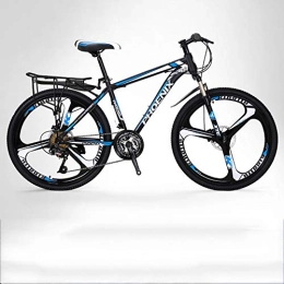 ZYZYZY Mountain Bike Mountain Bike Lightweight MTB High-carbon Steel 24 Speed Variable Speed Double Disc Brake 3cutter Wheel 26 Inches Road Bike B-24 Speed 26 Inches