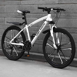 ZYZYZY Bike Mountain Bike Lightweight MTB High-carbon Steel All Terrain 26 Inches Variable Speed Double Disc Brake Road Bike 10cutter Wheel B-24 Speed 26 Inches