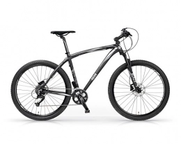 MBM Bike Mountain Bike MBM Twentyseven.5, alloy, front suspended, disk brakes, 27.5 inch, 27 speed (Matt Black / White, L (H52))