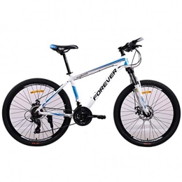GYF Mountain Bike Mountain Bike Mens Bicycle Bike Bicycle 26" 24 Speeds Unisex MTB Bike Lightweight Aluminum Alloy Frame Front Suspension Double Disc Brake Mountain Bike Alloy Frame Bicycle Men's Bike ( Color : White )