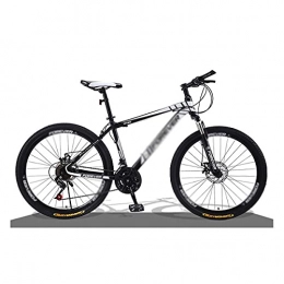 T-Day Mountain Bike Mountain Bike Mountain Bike 21 Speed Steel Frame 26 Inches Spoke Wheels Front Suspension Cycling Bike For A Path, Trail & Mountains(Size:21 Speed, Color:Black)