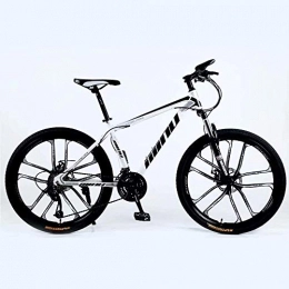 BECCYYLY Bike Mountain bike Mountain Bike 24 / 26 Inch with Double Disc Brake, Adult MTB, Hardtail Bicycle with Adjustable Seat, Thickened Carbon Steel Frame, bicycle ( Color : 21-stage shift , Size : 26inches )