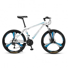T-Day Bike Mountain Bike Mountain Bike For Adult And Teens 24 / 27-Speed MTB Bike Carbon Steel Frame 26 Inches Wheels Outroad Bikes Double Disc Brake System(Size:24 Speed, Color:Blue)
