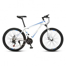 XIAXIAa Bike Mountain Bike, Road Bike, 24 / 26 inch Wheels, 24 Speed, High Carbon Steel Frame, Line Disc Brake and Double Shock-Absorbing Bike, for Adults / B / 165cm