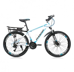 XIAXIAa Mountain Bike Mountain Bike, Road Bike, 24-inch Wheels, 24-Speed, High-Carbon Steel Frame, Line Disc Brake and Double Shock-Absorbing Bike, Available for Men and Women / C / As Shown