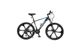 DYM Bike Mountain Bike Unisex Hardtail Mountain Bike 24 / 27 / 30 Speeds 26Inch 6-Spoke Wheels Aluminum Frame Bicycle with Disc Brakes and Suspension Fork, Blue, 24 Speed