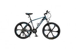 DYM Bike Mountain Bike Unisex Hardtail Mountain Bike 24 / 27 / 30 Speeds 26Inch 6-Spoke Wheels Aluminum Frame Bicycle with Disc Brakes and Suspension Fork, Blue, 27 Speed