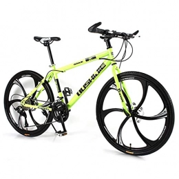 M-YN Mountain Bike Mountain Bike, Women / Men 26 Inch Wheel Bicycle Carbon Steel Frame Bicycles, Double Disc Brake And Shockproof Front Fork(Size:27speed, Color:green)
