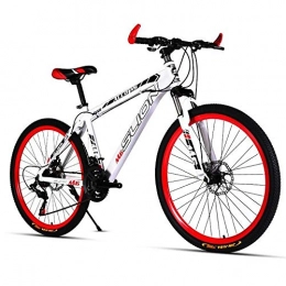WGYDREAM Mountain Bike Mountain Bike Youth Adult Mens Womens Bicycle MTB Mountain Bike, 26 Inch Unisex Hard-tail Bicycles, 17 Inch Carbon Steel Frame, Dual Disc Brake Front Suspension Mountain Bike for Women Men Adults