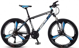FCYIXIA Mountain Bike Mountain Bikes 24-inch Mountain Bike Aluminum Alloy Cross-country Lightweight Variable Speed Youth Three-wheel Bicycle for Men and Women Alloy Frame zhengzilu ( Color : Black Blue , Size : 27 speed )