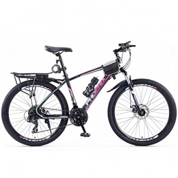 M-YN Bike Mountain Bikes Adults MTB Bike, Disc Brakes Mountain Bicycles, 24 Speeds Steel Frame, 26 / 27.5Inches Wheels Outroad Bikes For Mens Womens(Size:26inch, Color:purple)