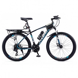 M-YN Mountain Bike Mountain Bikes Adults MTB Bike, Disc Brakes Mountain Bicycles, 24 Speeds Steel Frame, 26 / 27.5Inches Wheels Outroad Bikes For Mens Womens(Size:27.5inch, Color:blue)