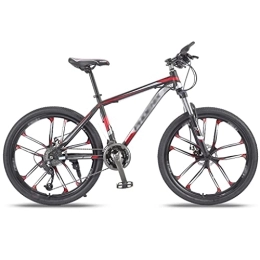 Aoyo Mountain Bike Mountain Bikes, Aluminum Alloy Cross-country Speed Bikes, Young Students And Adults Racing(Color:Ten Knife Wheel-Black Red)