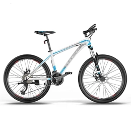 Aoyo Bike Mountain Bikes, Aluminum Alloy Cross-country Speed Bikes, Young Students And Adults Racing(Color:White blue)