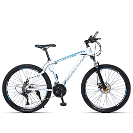 AIPOLE Mountain Bike Mountain Bikes, Aluminum Alloy Frame Bikes, 21 Speed 24 Inches Spoke Wheels Gearshift, Front and Rear Disc Brakes Bicycle, for Adults