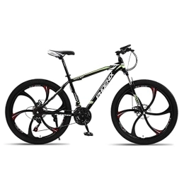 AIPOLE Bike Mountain Bikes, Aluminum Alloy Frame Bikes, 24 Speed 26 Inches Spoke Wheels Gearshift, Front and Rear Disc Brakes Bicycle, for Adults