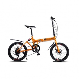 Mountain Bikes Bike Mountain Bikes Bicycle Foldable Bicycle Road Bike Variable Speed Bike Shock Absorption Bike Free Installation Bike 20 inches (Color : Orange, Size : 150 * 60 * 110cm)