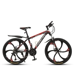 AIPOLE Mountain Bike Mountain Bikes, High-Carbon Steel Frame Bikes, 27 Speed 24 Inches Wheels Gearshift, Front and Rear Disc Brakes Bicycle, for Adults