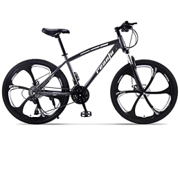 AIPOLE Bike Mountain Bikes, High-Carbon Steel Frame Bikes, 30 Speed 24 Inches Wheels Gearshift, Front and Rear Disc Brakes Bicycle, for Adults