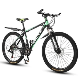 Multi-function trolley Bike Mountain Bikes, Men's Dual Disc Brake Hardtail Mountain Bike, Bicycle Adjustable Seat, High-carbon Steel Frame, Multi-speed Adjustment