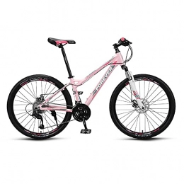 XIAXIAa Bike Mountain Cross-Country Bike, Road Bike, 26-inch Wheels, 27-Speed, Aluminum Alloy Frame, Line Disc Brake and Double Shock-Absorbing Bike, Available for Men and Women / A / As Shown