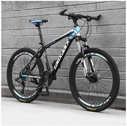 MOZUSA Bike MOZUSA Outdoor sports Front Suspension Mountain Bike 30 Speed Bicycle 26" Mens Bikes Oil Brakes MTB, Black