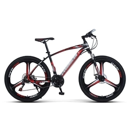 MQJ Bike MQJ 21 / 24 / 27 Speed Front Suspension Mountain Bicycle 26 in Daul Disc Brake Mens Bikes High-Carbon Steel Frame for a Path, Trail &Amp; Mountains / Red / 27 Speed