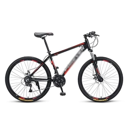 MQJ Mountain Bike MQJ 26 inch Mountain Bike 24 / 27-Speed MTB Bicycle for Man with Carbon Steel Frame Shock-Absorbing Front Fork Dual Disc Brakes Urban Commuter City Bicycle for Male and Female / Red / 27 Speed