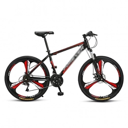 MQJ Bike MQJ 26 Inches Mountain Bike 24 / 27-Speeds with Dual Disc Brakes Carbon Steel Frame with Shock-Absorbing Front Fork Suitable for Men and Women Cycling Enthusiasts / Red / 24 Speed
