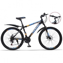 MQJ Mountain Bike MQJ 26 Wheels Mountain Bike Daul Disc Brakes 24 Speed Mens Bicycle Front Suspension MTB Suitable for Men and Women Cycling Enthusiasts / Blue / 24 Speed