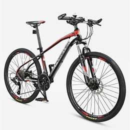 MQJ Bike MQJ Adult Mountain Bike, 26” Wheels, Suspension Fork, 27 Speed Shifters, Dual-Disc Brakes, Unisex MTB Bikes for Women and Men / a