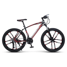 MQJ Mountain Bike MQJ All-Terrain Mountain Bike Bicycle 26 inch Adult Road Bike for Men Woman Adult and Teens 21 / 24 / 27 Speeds with Lockable Suspension Fork / Red / 27 Speed