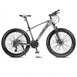 MQJ Bike MQJ Hardtail Mountain Bikes, Adult Road Men and Women Variable Speed Shock Absorber Bicycle 24 / 26 inch Portable 21 / 24 / 27 / 30 Accelerator Disc Brake Bicycle, A~26 Inches, 30 Speed