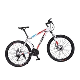 MQJ Mountain Bike MQJ Mens Mountain Bike High Carbon Steel Frame 21 Speed Daul Disc Brakes with Front Suspension Forks for Boys Girls Men and Wome
