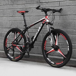 MQJ Mountain Bike MQJ Mountain Bike, 24 / 26 inch Adult with 21 / 24 / 27 / 30 Speed Mountain Bike Light Aluminum Alloy Full Suspension Frame Front Fork Disc Brake, A~24 Inches, 27 Speed
