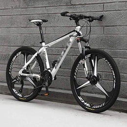 MQJ Bike MQJ Mountain Bike, 24 / 26 inch Adult with 21 / 24 / 27 / 30 Speed Mountain Bike Light Aluminum Alloy Full Suspension Frame Front Fork Disc Brake, B~26 Inches, 30 Speed