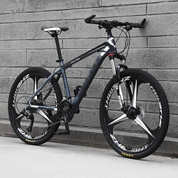 MQJ Bike MQJ Mountain Bike, 24 / 26 inch Adult with 21 / 24 / 27 / 30 Speed Mountain Bike Light Aluminum Alloy Full Suspension Frame Front Fork Disc Brake, E~26 Inches, 30 Speed