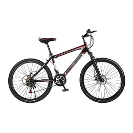 MQJ Mountain Bike MQJ Mountain Bike, 26 inch Wheels, 21-Speed Bicycle with Front Suspension, Double Disc Brake for Men &Amp; Women, Youth / Adults, Multiple Colors / Red