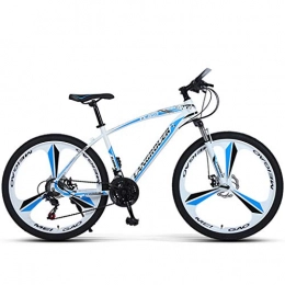AEF Mountain Bike MTB Mountain Bike 26 Inches, 27 Speed Rear Deraileur, Front And Rear Disc Brakes, Multiple Colors, Suitable Height 160-185 Cm, White