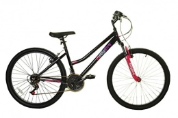 Muddyfox Mountain Bike Muddyfox Women's Life 18 Speed Hardtail Mountain Bike, Black / Pink, 26 Inch Wheels