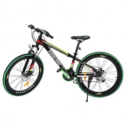 MuGuang Bike MuGuang 26 Inches 21 Speed Bicycle MTB Mountain Bike Disc Brakes Unisex for Adult (black+green)