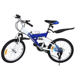 MuGuang Mountain Bike MuGuang Children Mountain Bike 20 Inch 6 Speed Come with 500cc Kettle for Children from 7 to 12 Ages (Blue)