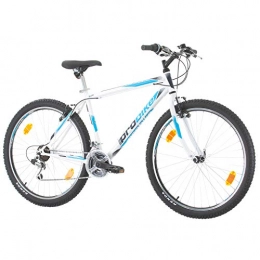Multibrand Distribution Bike Multibrand, PROBIKE PRO 27.5, 27.5 inch, 480mm, Mountain bike, Unisex, 21 speed Shimano, White Grey-Green (White / Grey-Green (Mudguard))