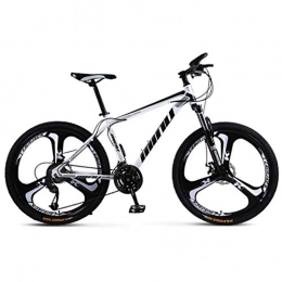 MUYU Bike MUYU 21-Speed(24-Speed, 27-Speed, 30-Speed) Mountain Bike 26 inches Front and rear double disc brakes, White, 27speed