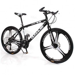 MUYU Mountain Bike MUYU 21-Speeds (24-Speeds, 27-Speeds, 30-Speeds) Mountain Bike Outdoor Sports Cycling Bicycle Dual Disc Brake, Black, 21speeds