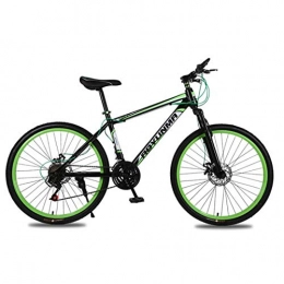 MUYU Bike MUYU 26 inch Mountain Bike 21-spee Road Bicycle Dual Disc Brake, Green