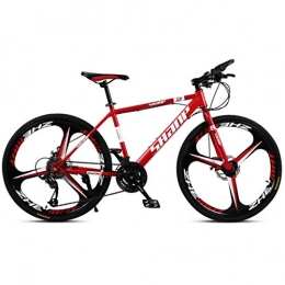 MUYU Bike MUYU 26 Inches Mountain Bike MTB Disc Brakes 21 Speed (24-Speed, 27-Speed, 30-Speed) Bicycle, Red, 24speed