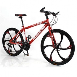 MUYU Bike MUYU 26 Inches Mountain Bike Outdoor Sports Bike Double Disc Brake Aluminum Alloy Wheel Road Bike, Red, 24speeds